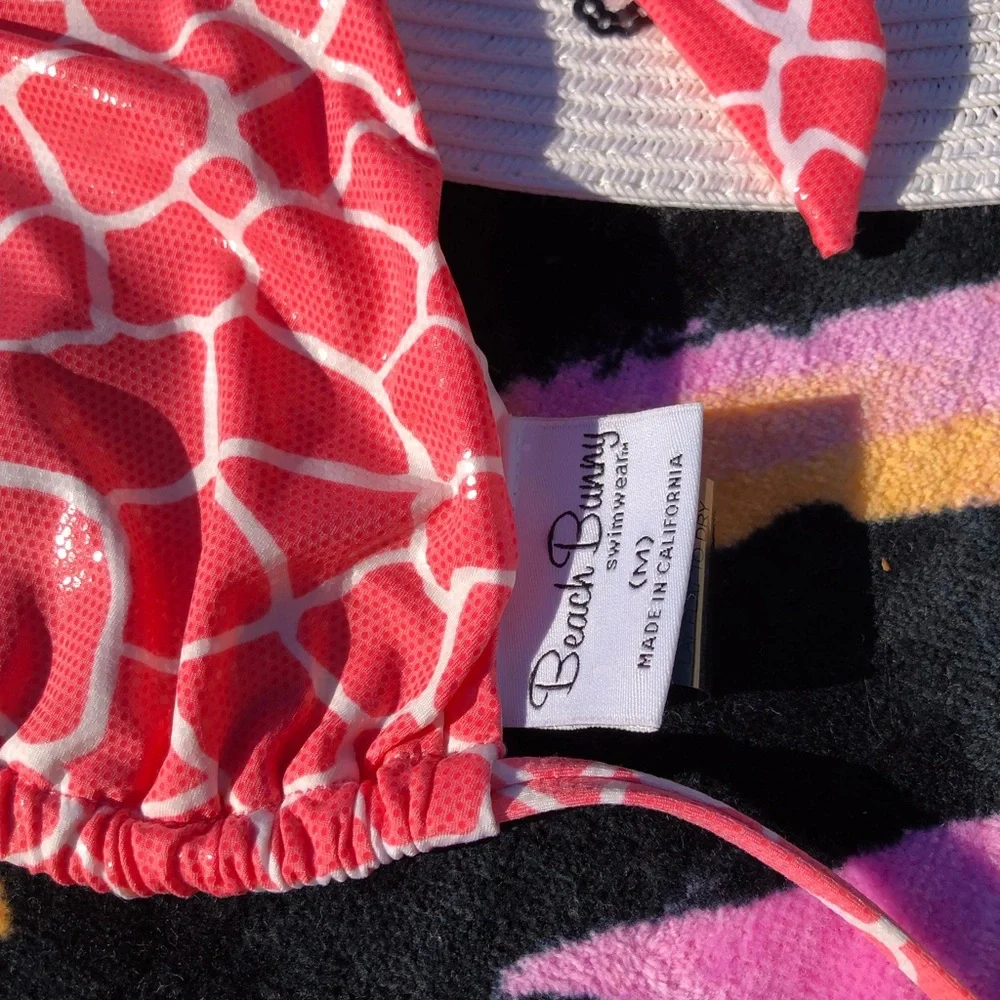 NWT beach bunny bikini Glitter in the Air or Giraffe, M set - Picture 6 of 16